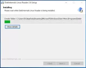 Linux Reader Install 4 300x235 - Lire le disque NAS depuis Windows (Gratuit) - ext2 / ext3 / ext4