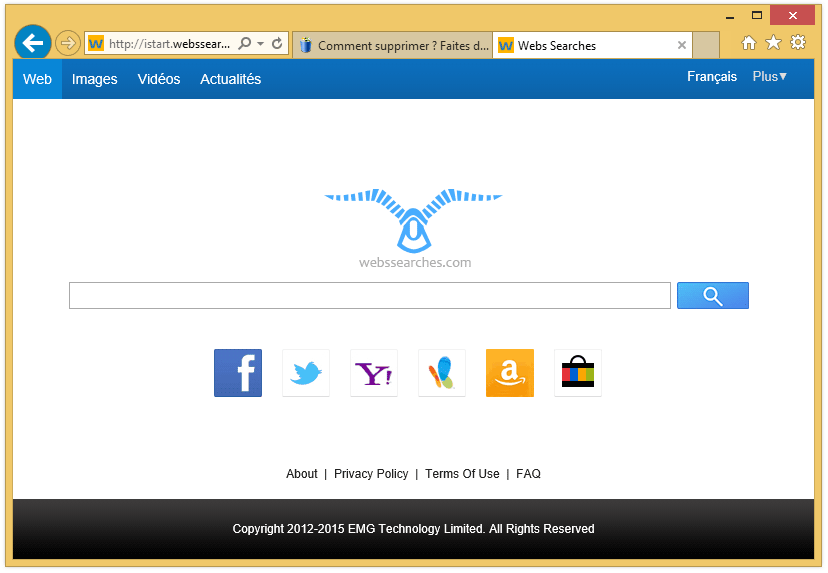 Supprimer webssearches.com